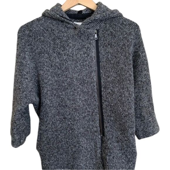 Zara knitwear hooded sweater, grey, size Medium/9-10 GREAT QUALITY - Picture 1 of 8